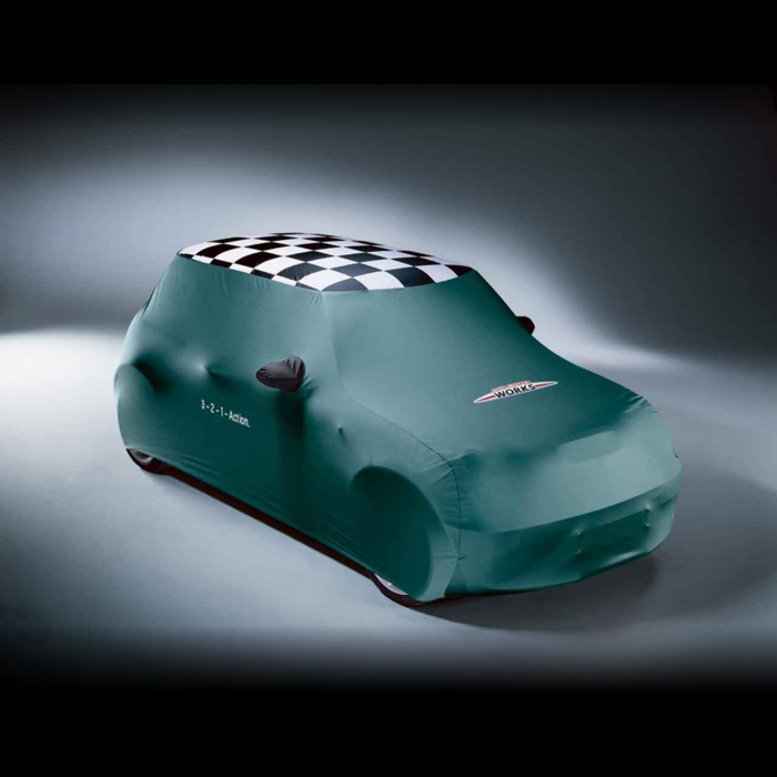 Bâche de protection compatible avec Austin Mini pour intérieur Le Mans Bleu