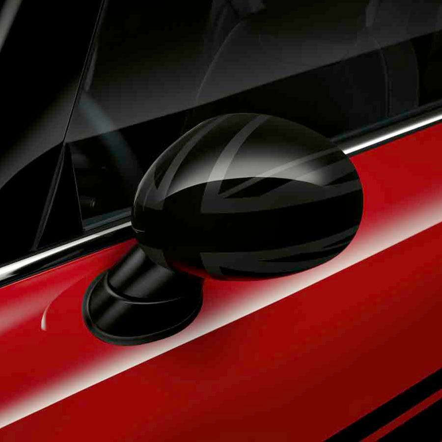 HDX Coque décorative en acrylonitrile butadiène styrène motif Union Jack JCW pour rétroviseurs de voiture Mini