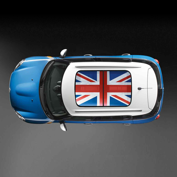 Film adhésif drapeaux anglais pour toit de voiture-motif imprimé
